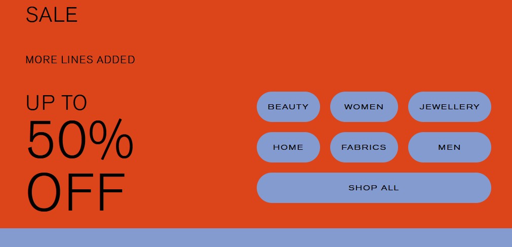 Up to 50% off in Liberty's Summer Sale Up to 50% off in Liberty's Summer Sale
