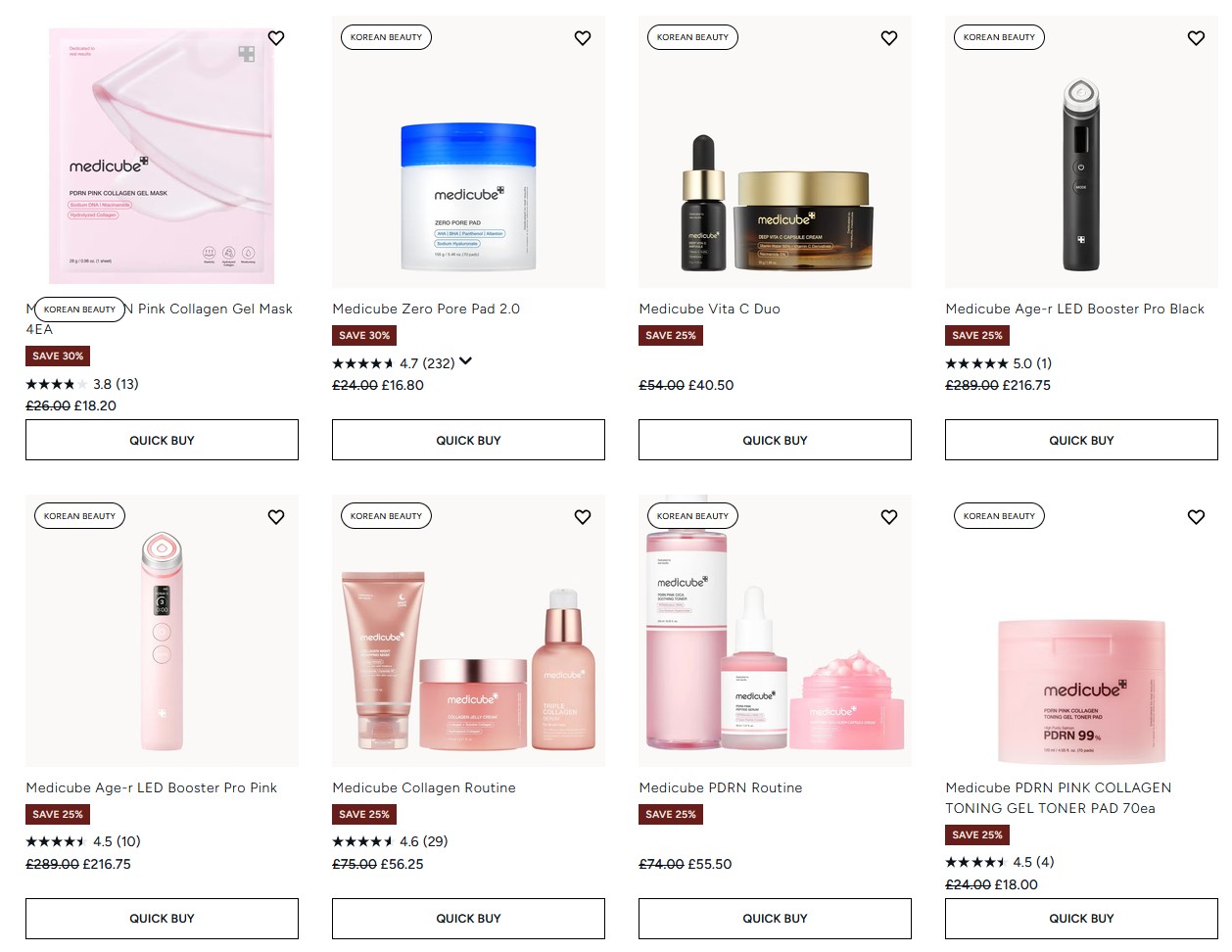 Up to 30% off Medicube at Lookfantastic Up to 30% off Medicube at Lookfantastic