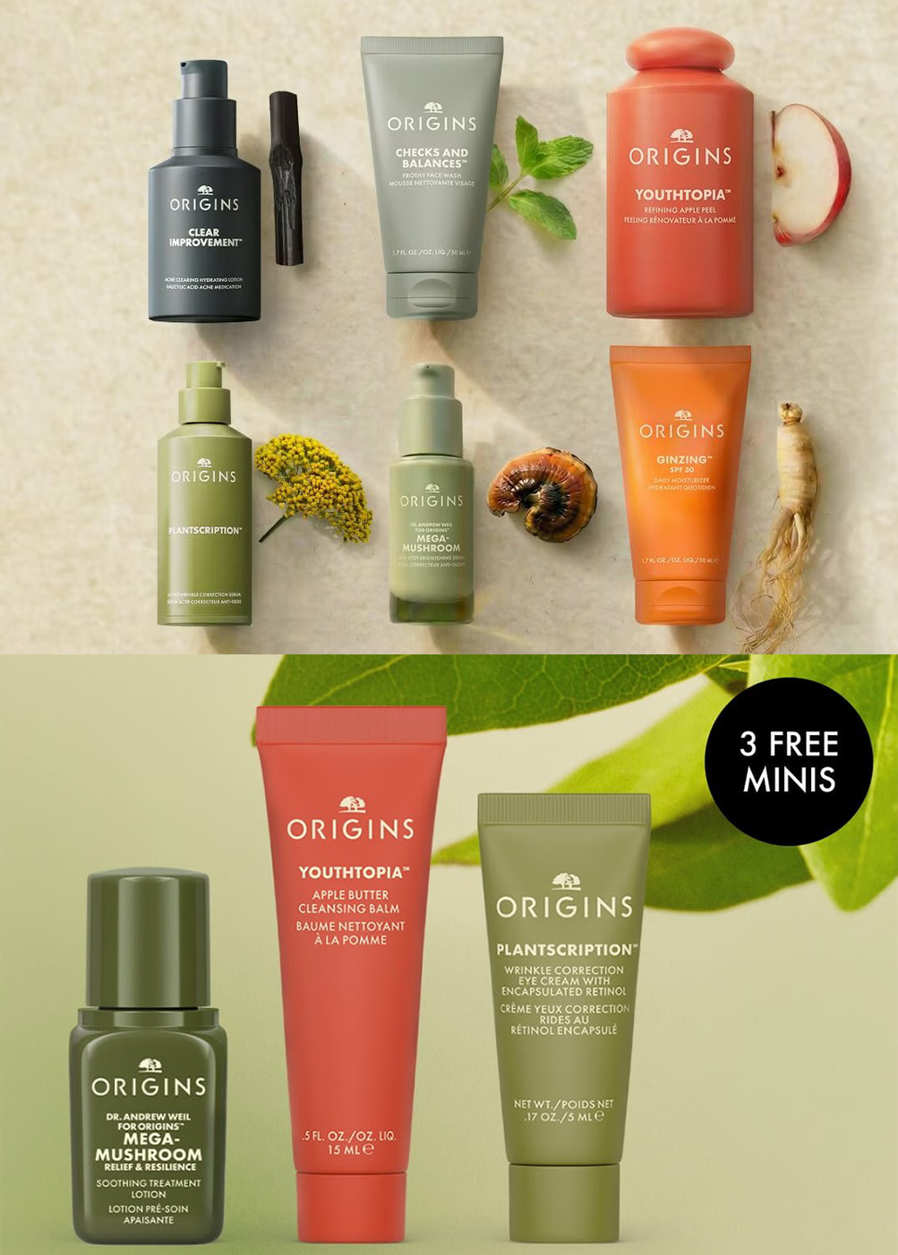 20% off sitewide at Origins + free travel minis when you spend £55 20% off sitewide at Origins + free travel minis when you spend £55