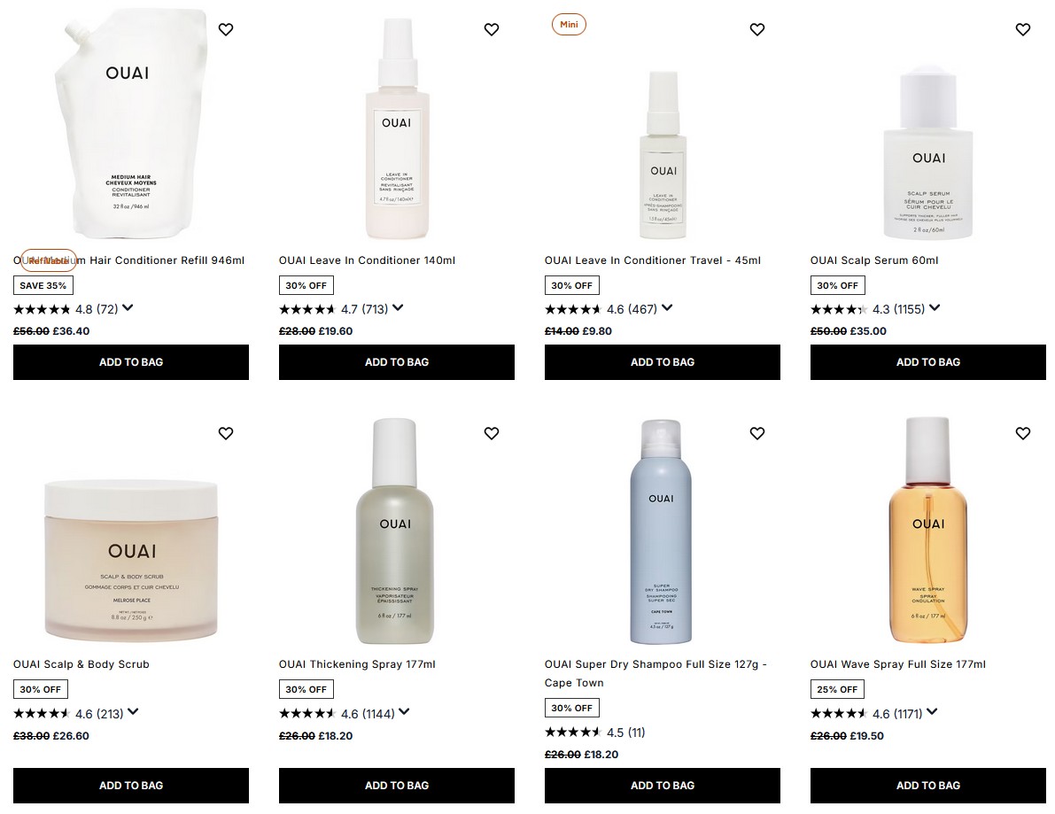 Up to 35% off OUAI at Cult Beauty Up to 35% off OUAI at Cult Beauty