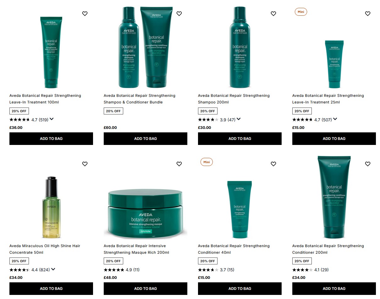 20% off Aveda at Cult Beauty 20% off Aveda at Cult Beauty