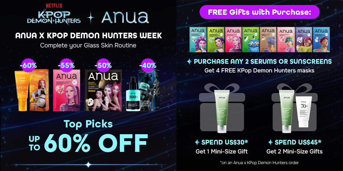 Anua x KPop Demon Hunters Collection Anua x KPop Demon Hunters Collection
