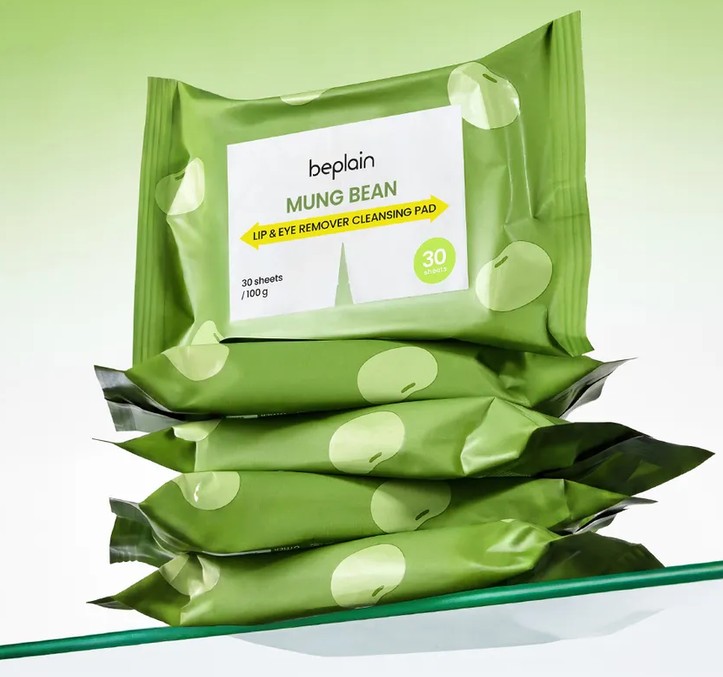 Beplain Mung Bean Lip & Eye Remover Cleansing Pad Beplain Mung Bean Lip & Eye Remover Cleansing Pad