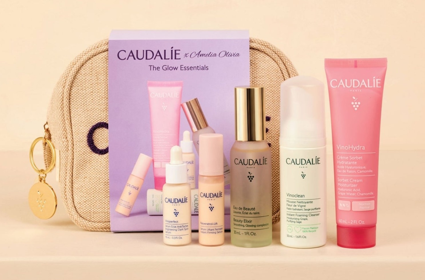 Caudalie x Amelia Olivia Exclusive The Glow Essentials Caudalie x Amelia Olivia Exclusive The Glow Essentials