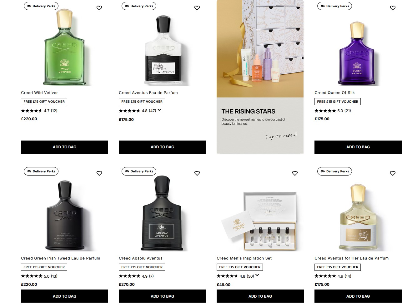 20% off Creed at Cult Beauty with code BDCB 20% off Creed at Cult Beauty with code BDCB