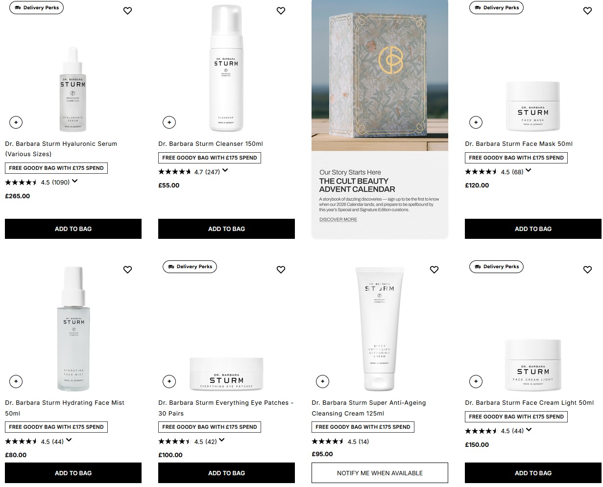 20% off Dr. Barbara Sturm at Cult Beauty 20% off Dr. Barbara Sturm at Cult Beauty
