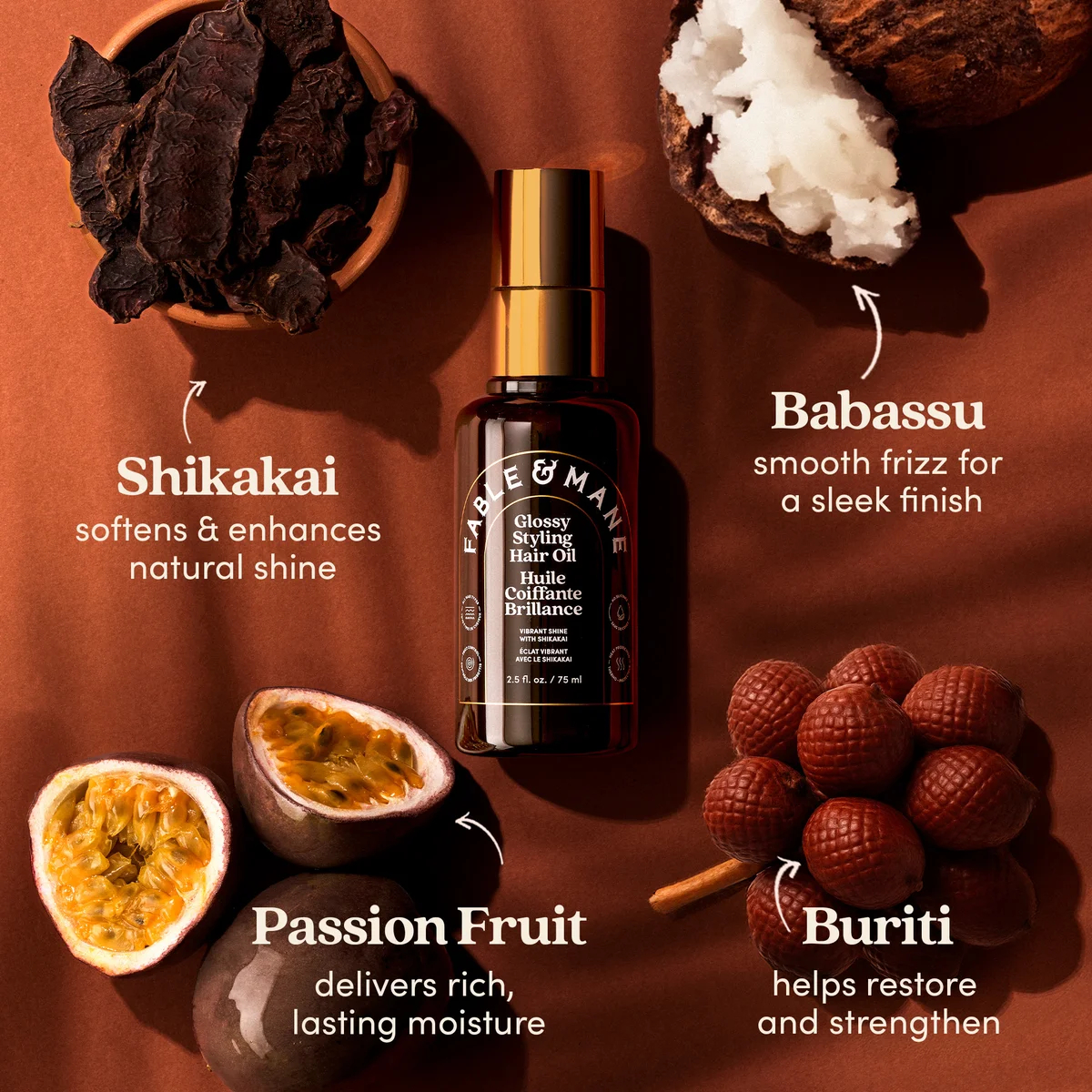 Fable & Mane Glossy Styling Hair Oil Hair Oil Fable & Mane Glossy Styling Hair Oil Hair Oil