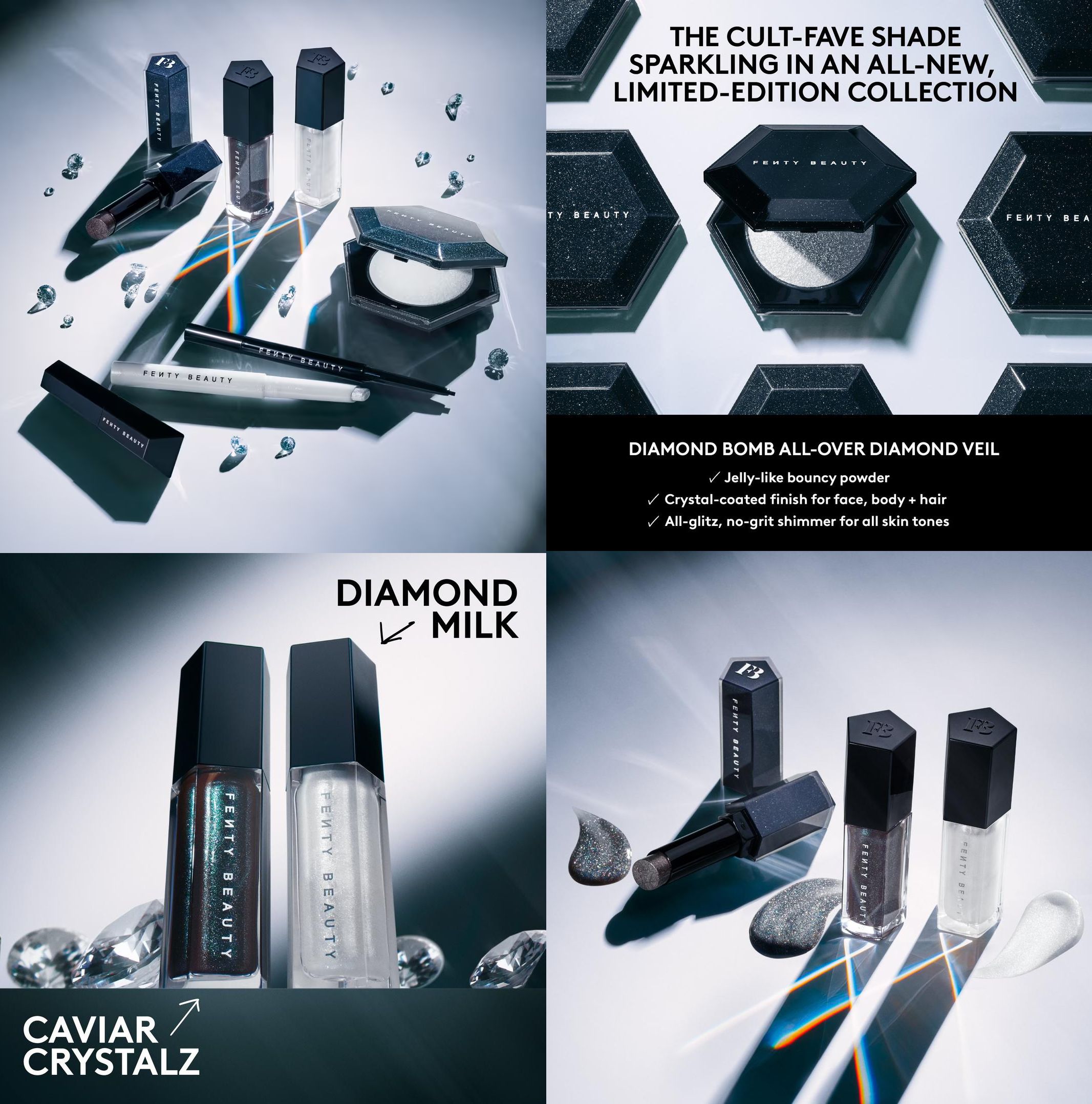 Fenty Beauty Midnight Diamonds Collection Fenty Beauty Midnight Diamonds Collection