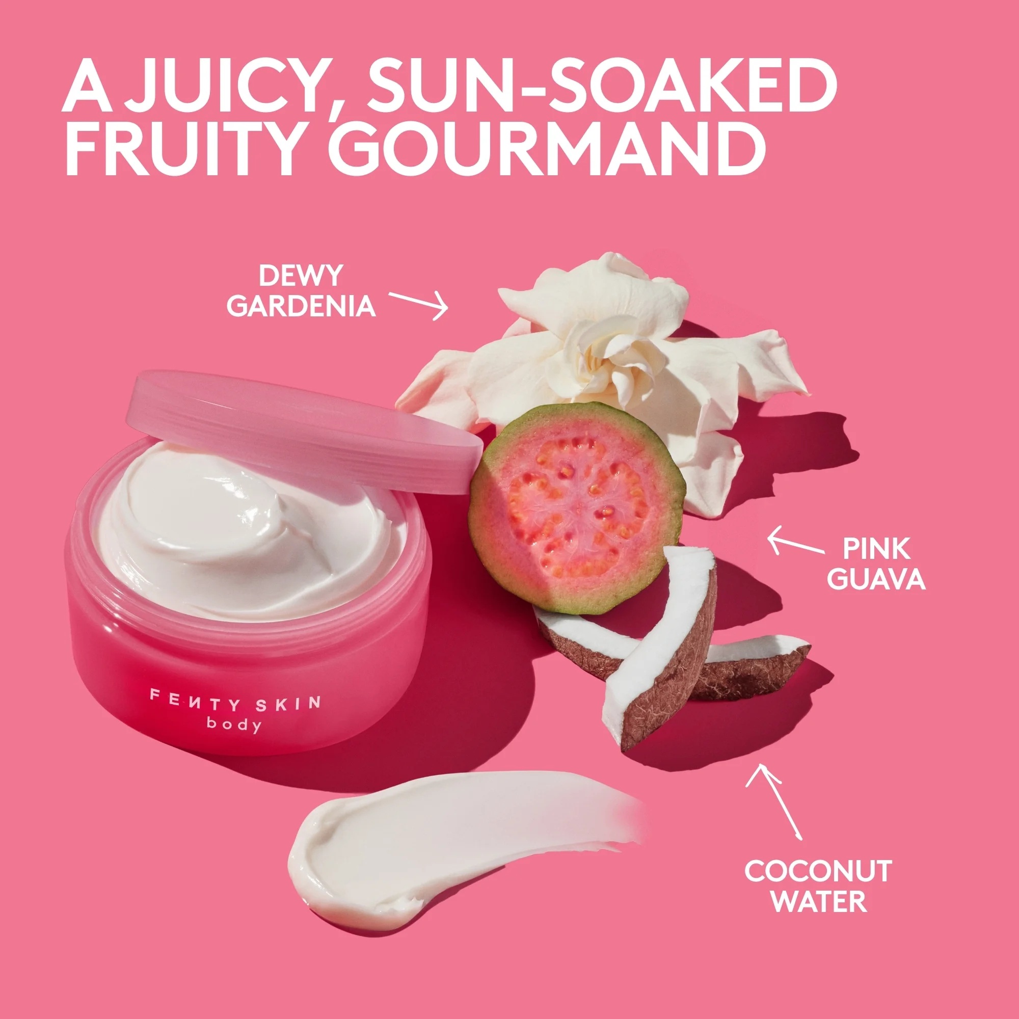 Fenty Skin Butta Drop Body Cream, Guava Getaway Fenty Skin Butta Drop Body Cream, Guava Getaway