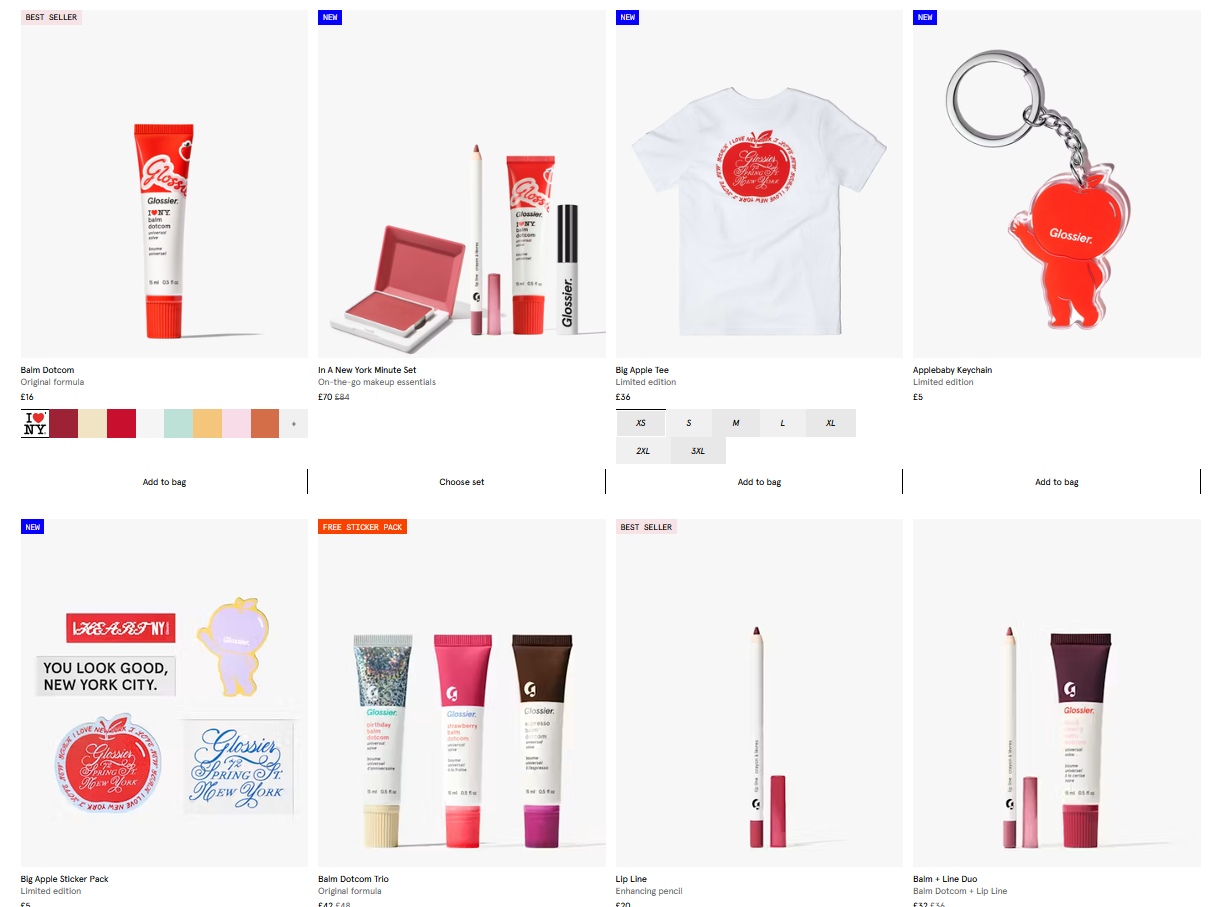 Glossier Balm I ❤️ New York Collection Glossier Balm I ❤️ New York Collection