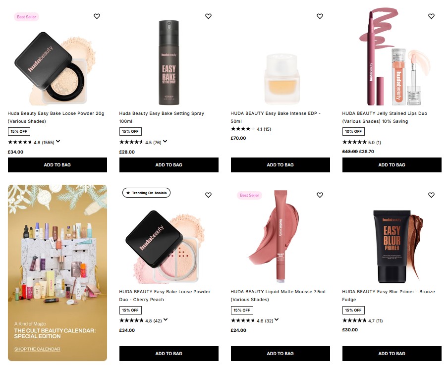 20% off Huda Beauty at Cult Beauty 20% off Huda Beauty at Cult Beauty