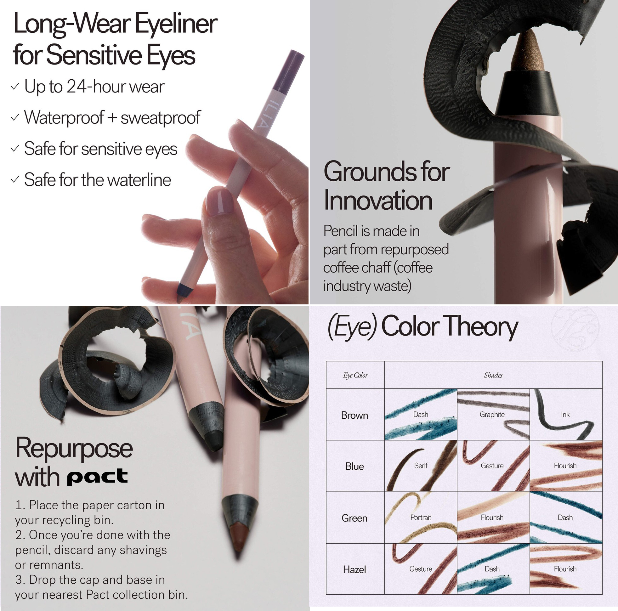 ILIA Thru Line Waterproof Eyeliner with Up to 24-Hour Wear ILIA Thru Line Waterproof Eyeliner with Up to 24-Hour Wear