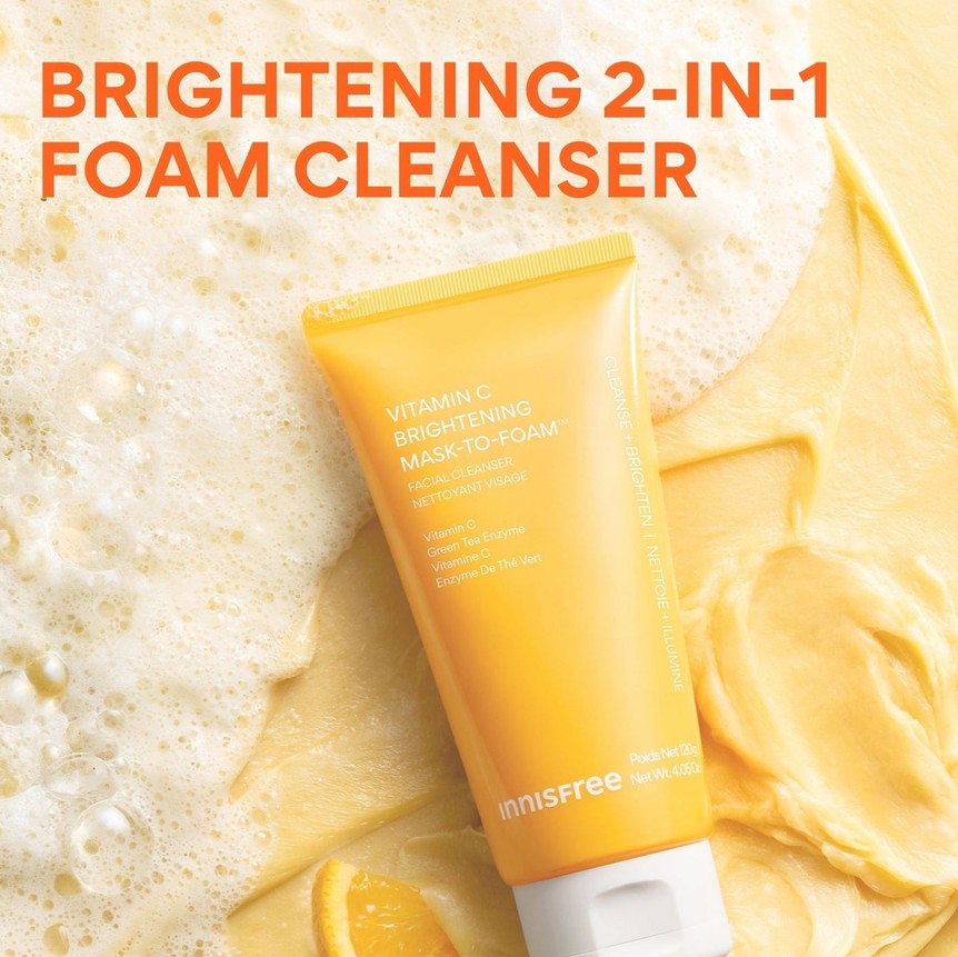 INNISFREE Vitamin C Mask To Foam Cleanser INNISFREE Vitamin C Mask To Foam Cleanser