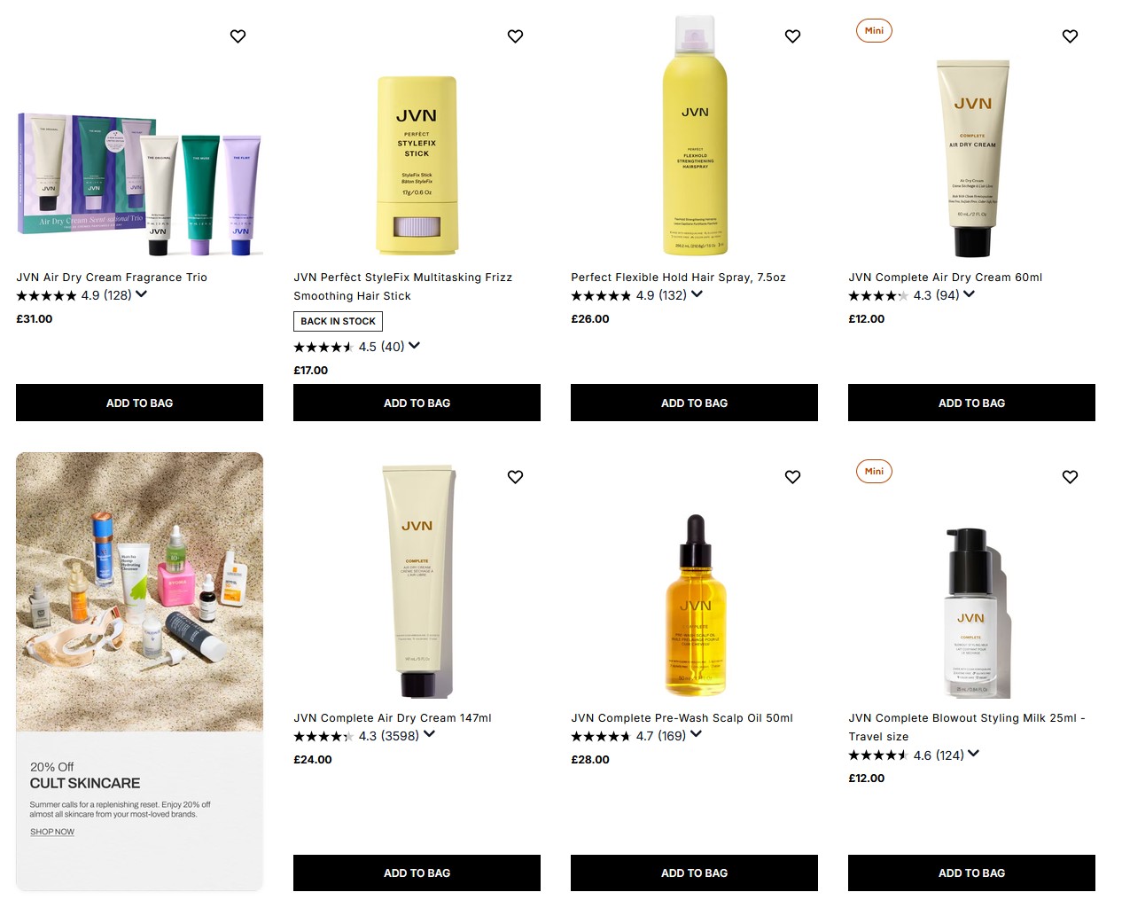 20% off JVN at Cult Beauty 20% off JVN at Cult Beauty