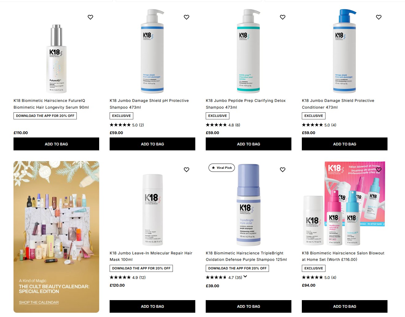 20% off K18 at Cult Beauty with code BDCB 20% off K18 at Cult Beauty with code BDCB
