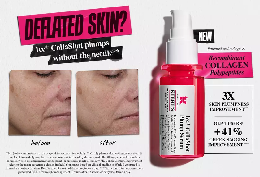 Kiehl's CollaShot Plumping Serum with Collagen & Peptides Kiehl's CollaShot Plumping Serum with Collagen & Peptides