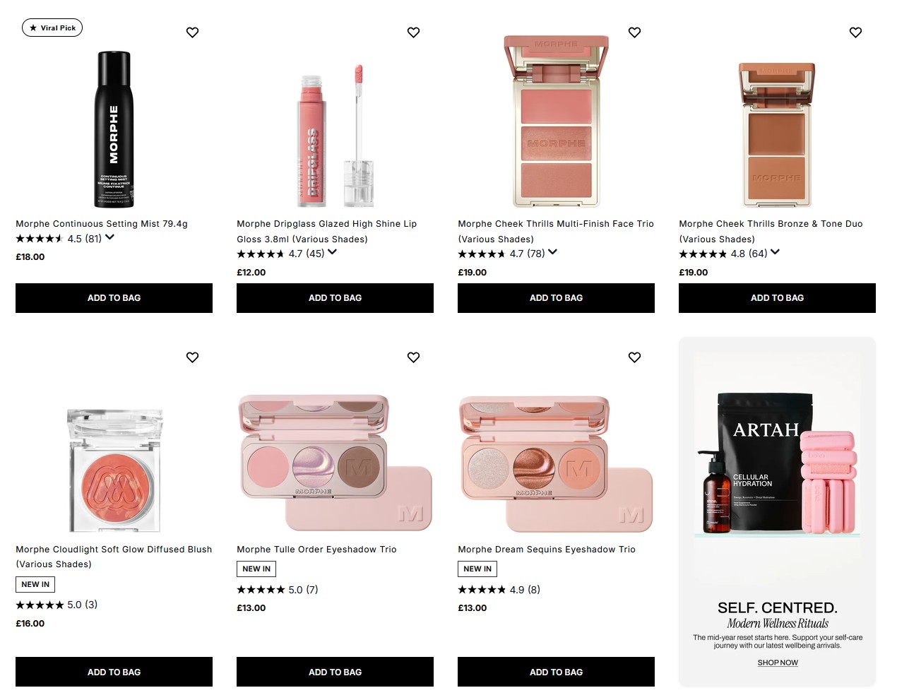 20% off Morphe at Cult Beauty 20% off Morphe at Cult Beauty