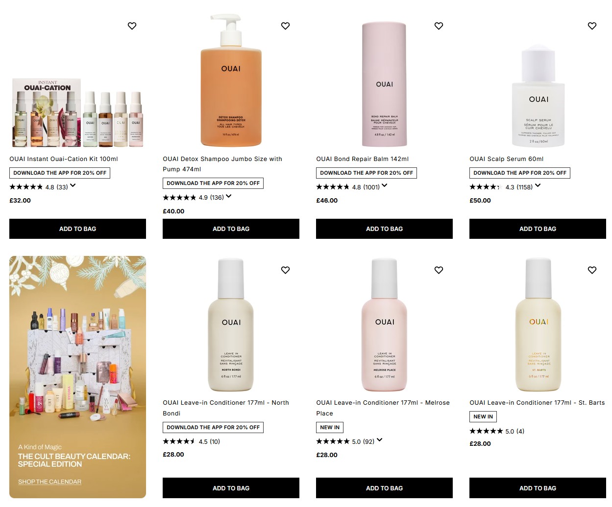 20% off OUAI at Cult Beauty 20% off OUAI at Cult Beauty