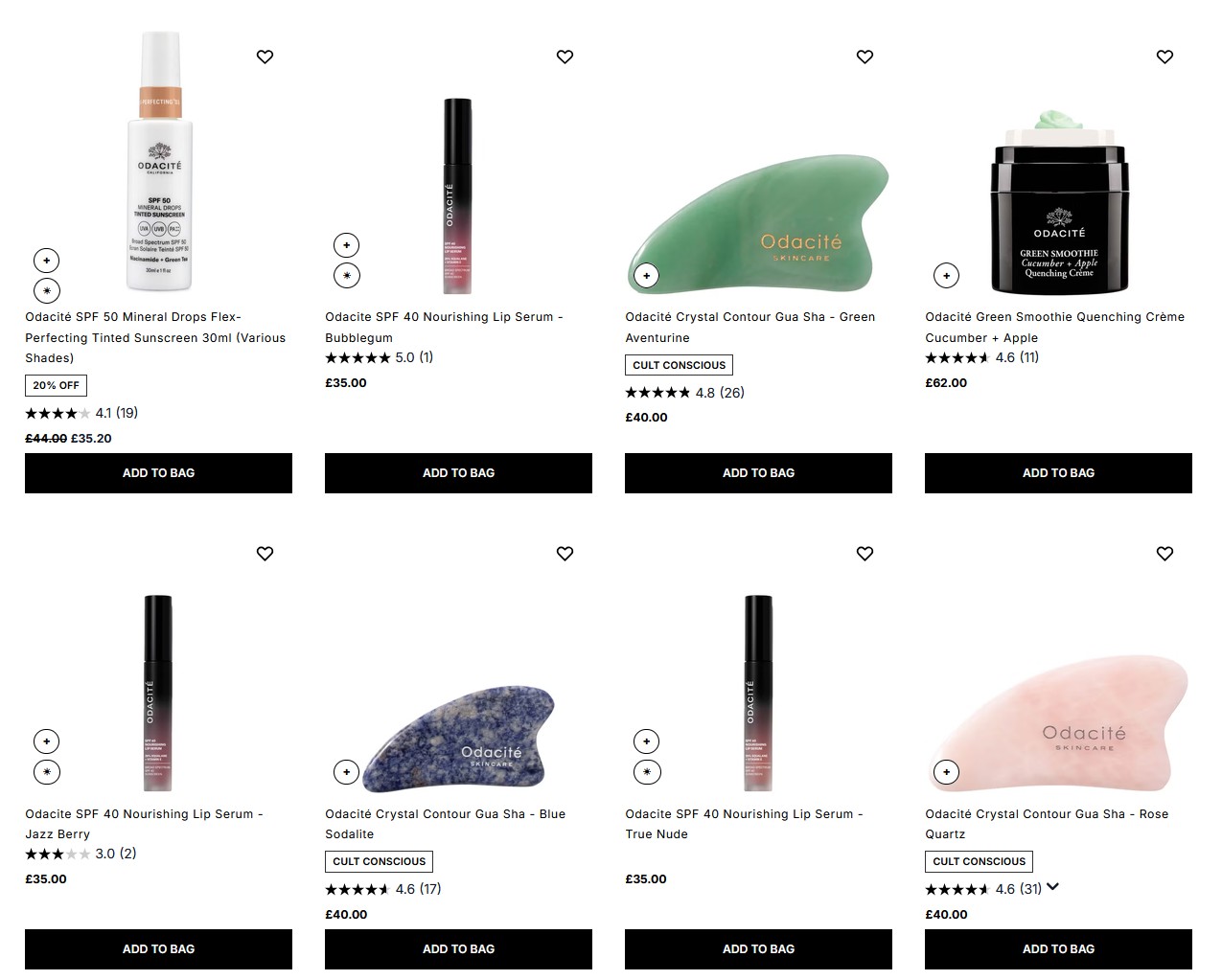 20% off Odacité at Cult Beauty 20% off Odacité at Cult Beauty
