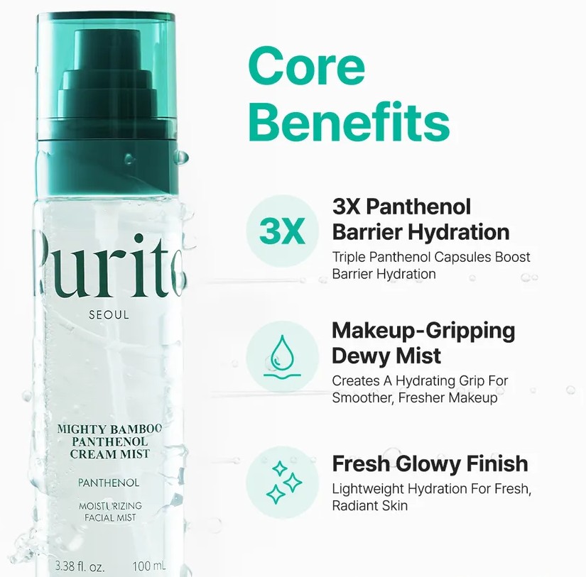Purito SEOUL Mighty Bamboo Panthenol Cream Mist Purito SEOUL Mighty Bamboo Panthenol Cream Mist