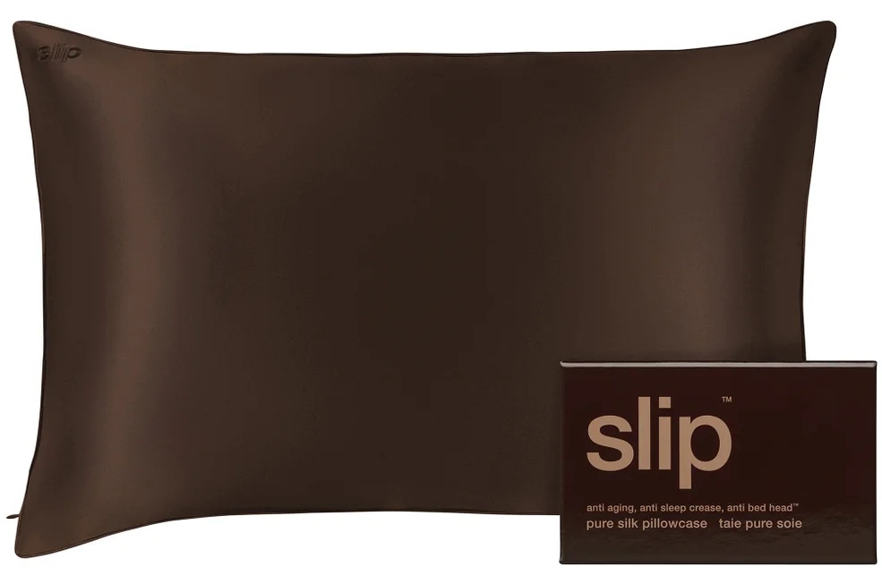 Slip Pure Silk Queen Pillowcase - Chocolate Slip Pure Silk Queen Pillowcase - Chocolate