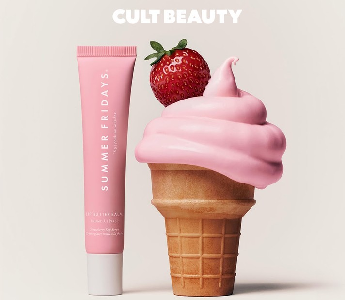 Summer Fridays Lip Butter Balm Strawberry Soft Serve Summer Fridays Lip Butter Balm Strawberry Soft Serve