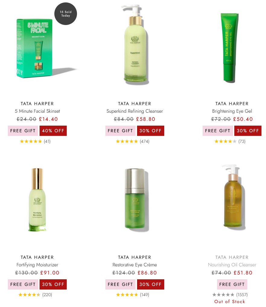 Up to 40% off Tata Harper at Space NK Up to 40% off Tata Harper at Space NK