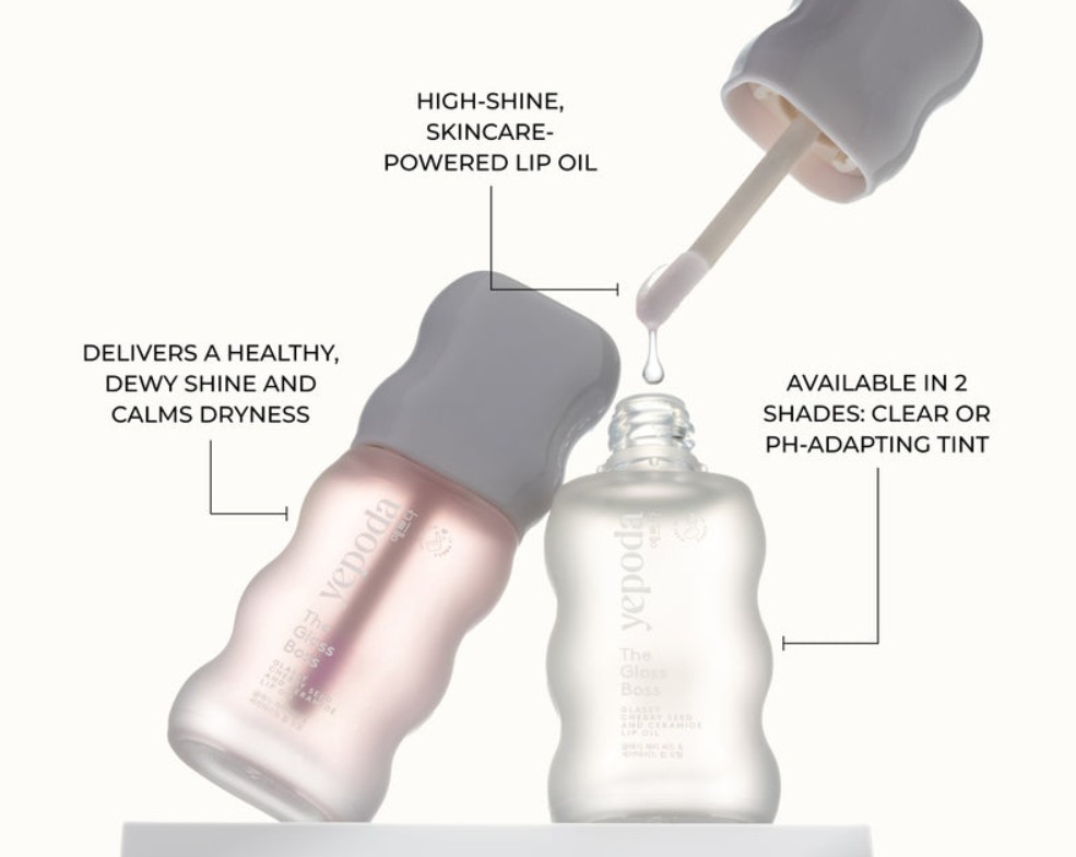 YEPODA The Gloss Boss Glassy Cherry Seed & Ceramide Lip Oil YEPODA The Gloss Boss Glassy Cherry Seed & Ceramide Lip Oil