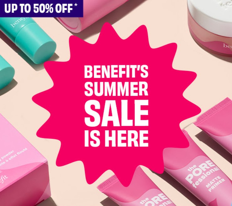 Up to 50% off Sale at Benefit Up to 50% off Sale at Benefit