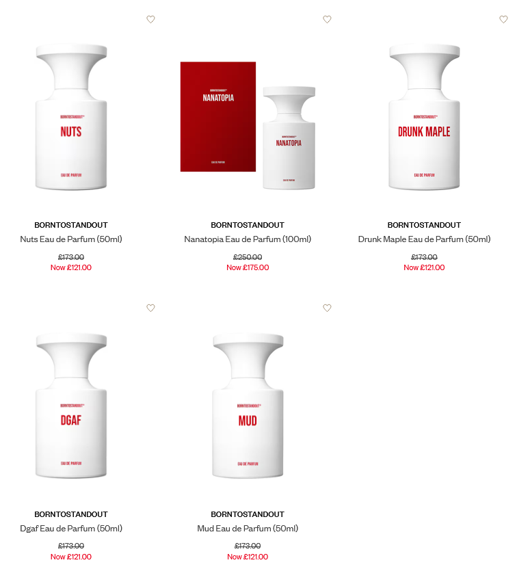 30% off BORNTOSTANDOUT at Harrods