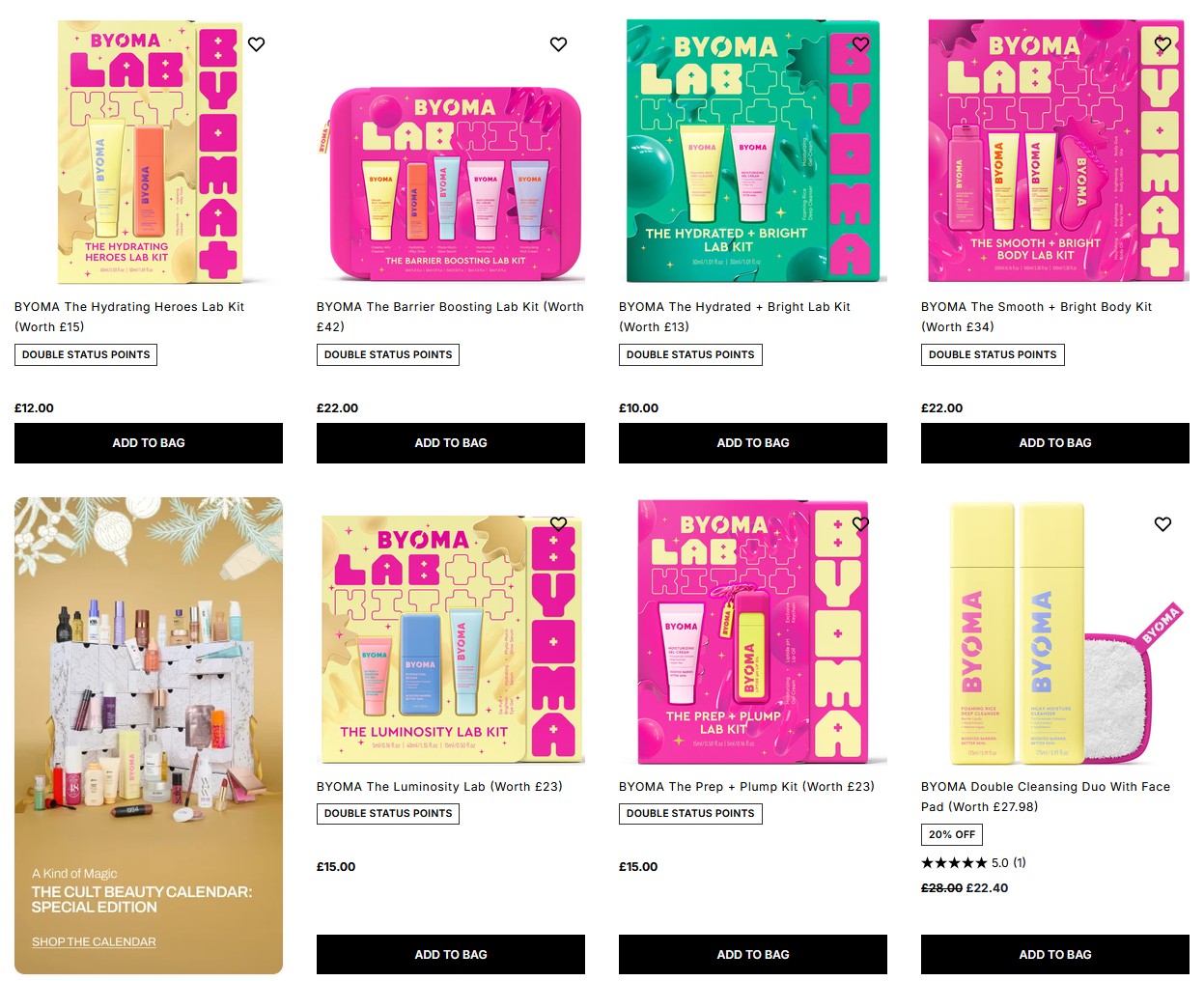 BYOMA Holiday Gift Sets at Cult Beauty + Double Status Points BYOMA Holiday Gift Sets at Cult Beauty + Double Status Points