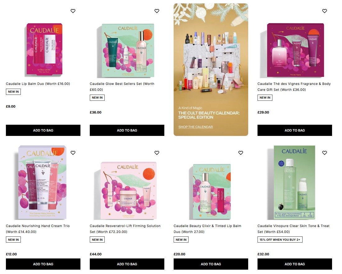 Caudalie Holiday Sets Caudalie Holiday Sets