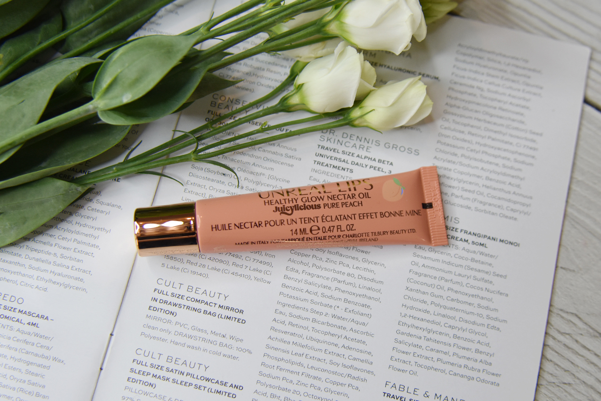 The Charlotte Tilbury Healthy Glow Nectar Oil in Pure Peach The Charlotte Tilbury Healthy Glow Nectar Oil in Pure Peach