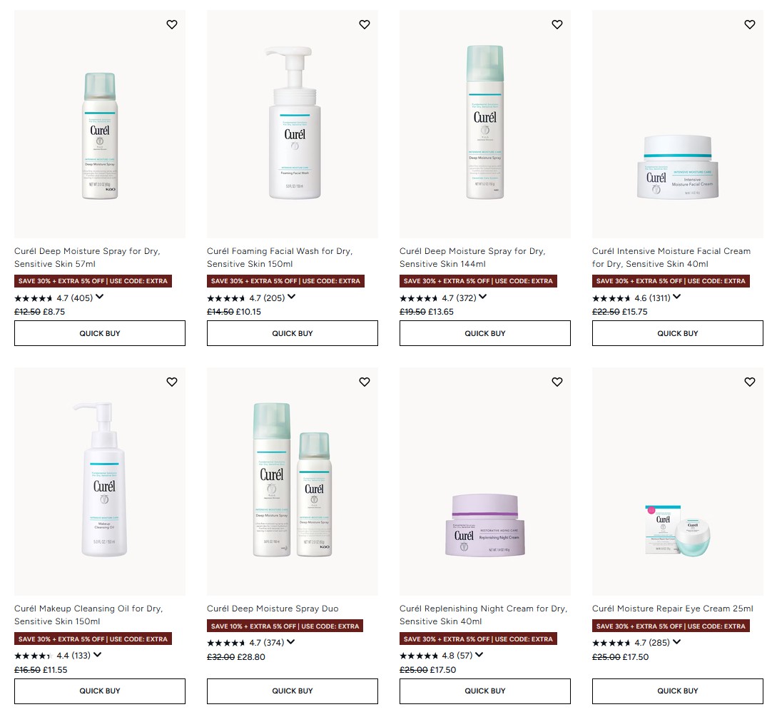 30% off Curél at Lookfantastic 30% off Curél at Lookfantastic
