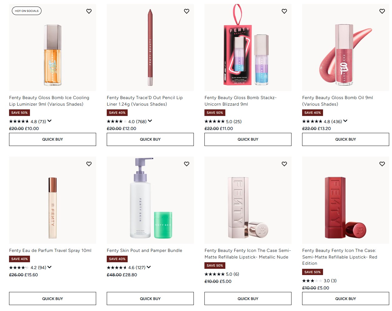 40-50% off selected Fenty Beauty at Lookfantastic 40-50% off selected Fenty Beauty at Lookfantastic