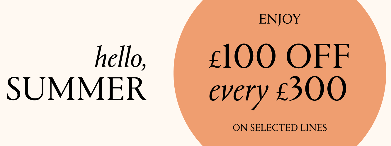 Enjoy £100 off every £300 on selected lines at Liberty Enjoy £100 off every £300 on selected lines at Liberty