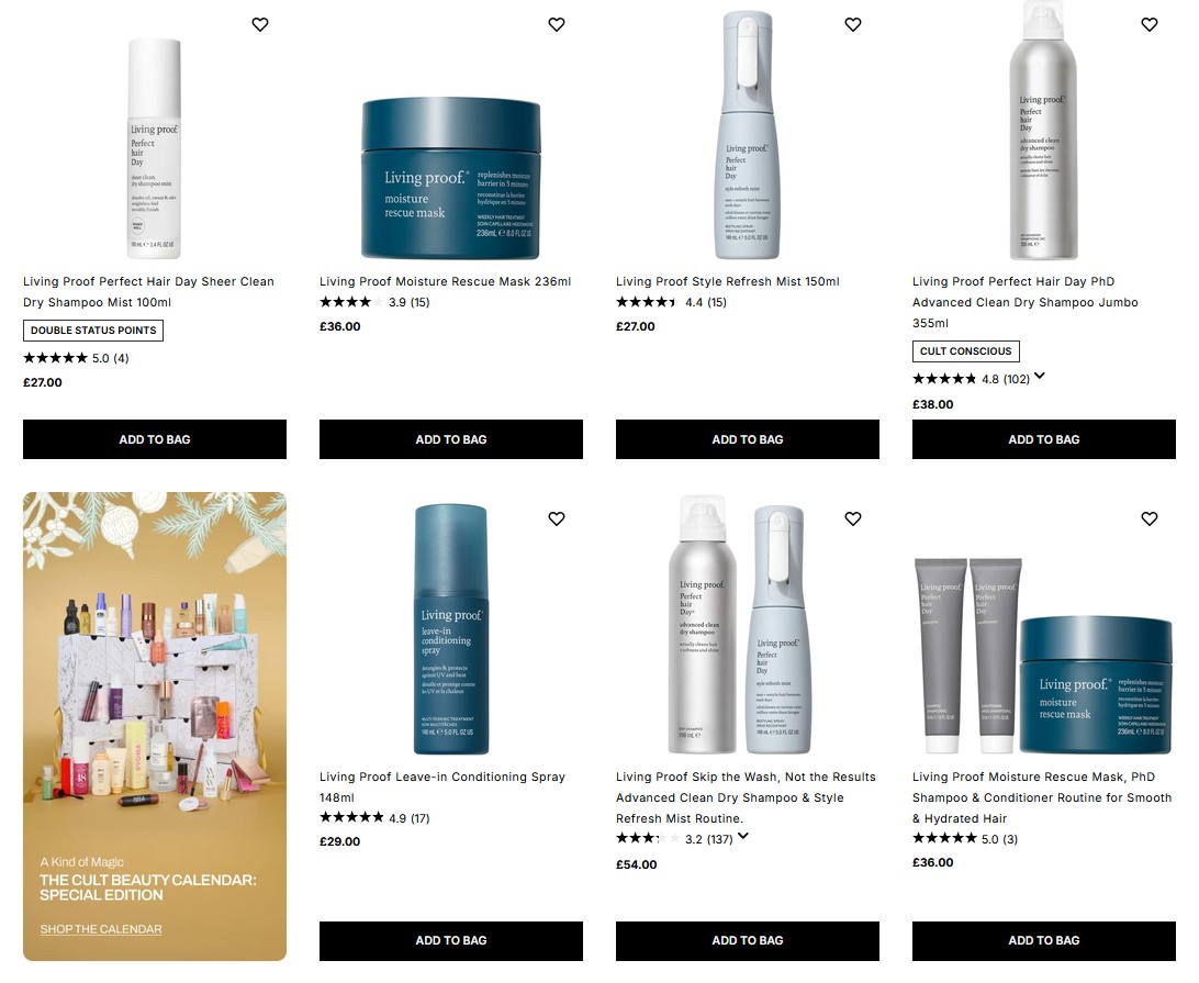 20% off Living Proof at Cult Beauty 20% off Living Proof at Cult Beauty