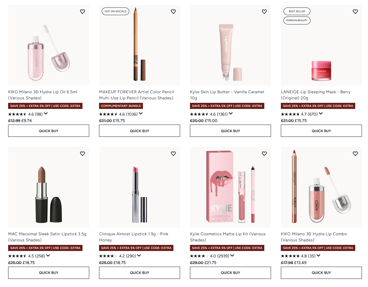 25% off selected lip products Lookfantastic 25% off selected lip products Lookfantastic