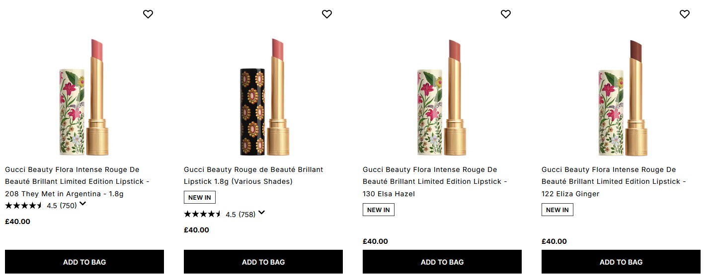 New Gucci Lipsticks at Cult Beauty New Gucci Lipsticks at Cult Beauty