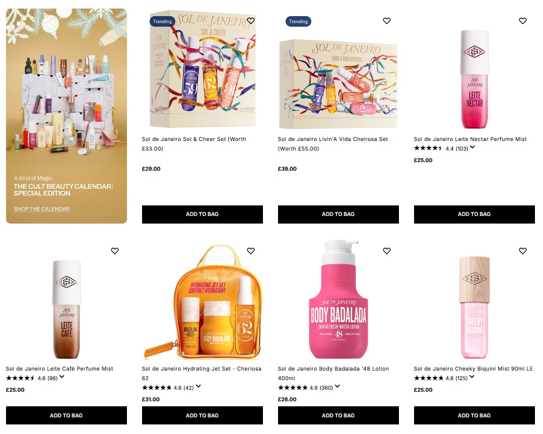 20% off Sol de Janeiro at Cult Beauty 20% off Sol de Janeiro at Cult Beauty