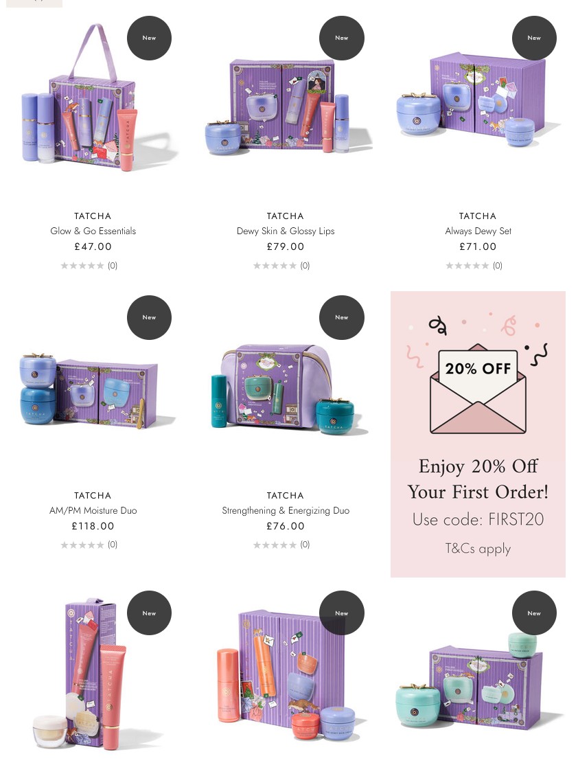 Tatcha Holiday Sets at Space NK Tatcha Holiday Sets at Space NK