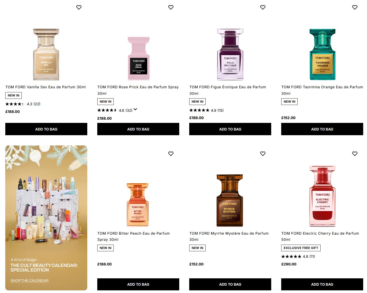 Tom Ford’s Private Blend Collection in 30ml at Cult Beauty