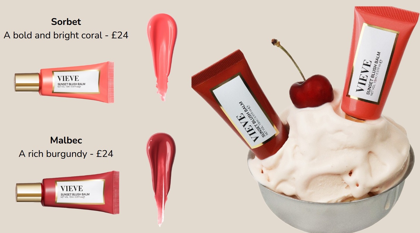 New shades of the VIEVE Blush Balm New shades of the VIEVE Blush Balm