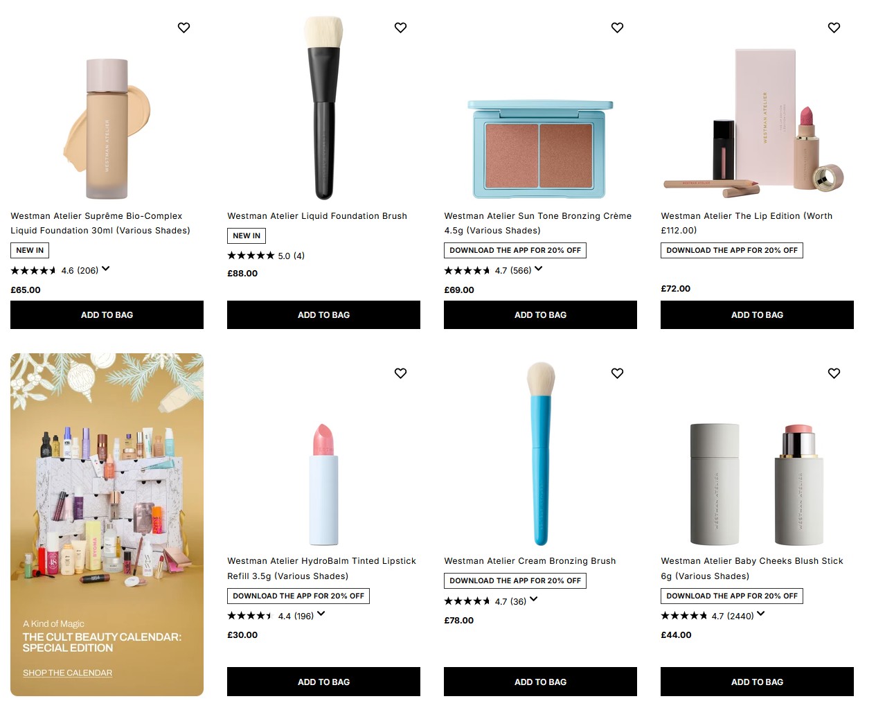 20% off Westman Atelier at Cult Beauty