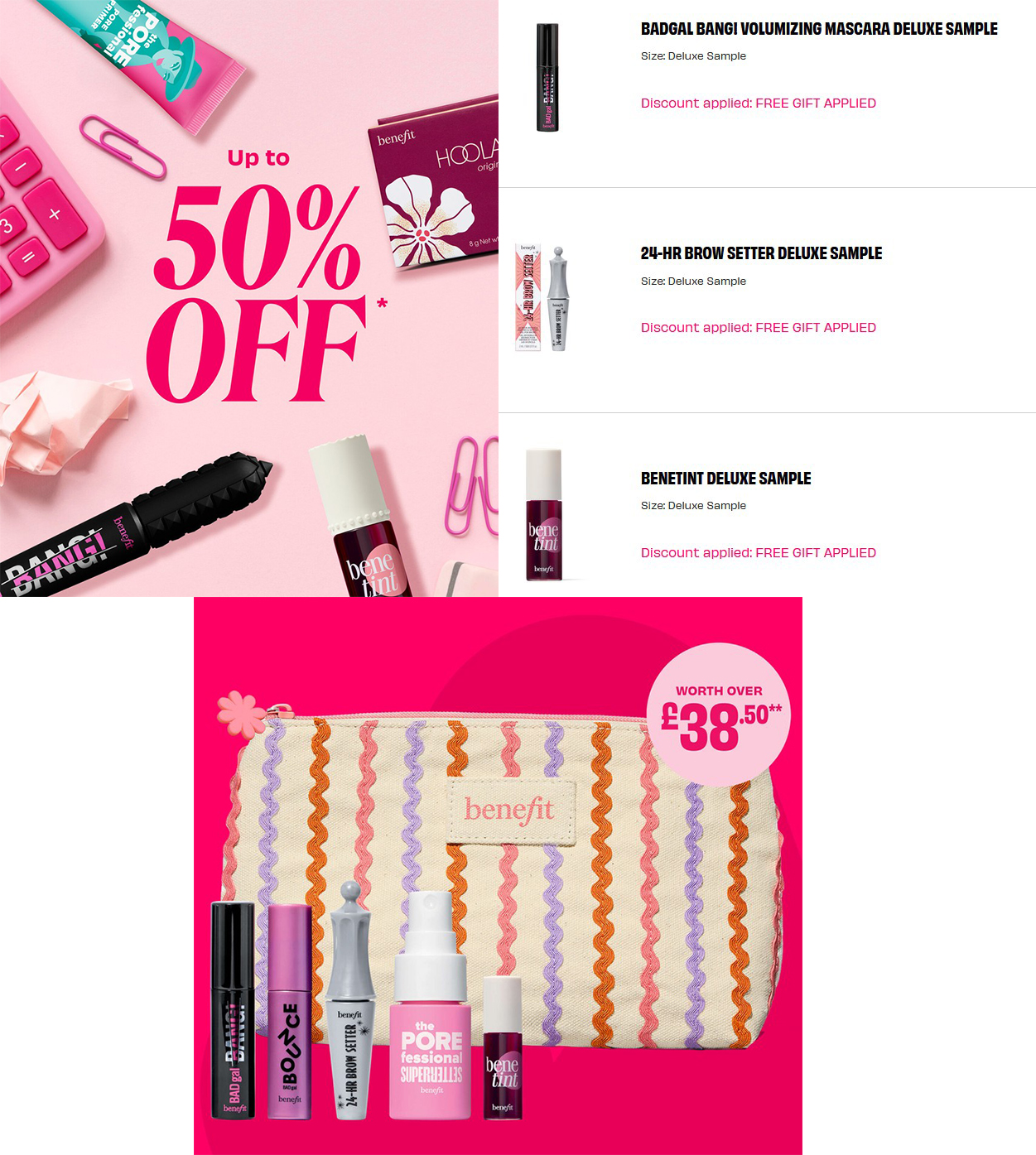 Up to 50% Sale at Benefit Up to 50% Sale at Benefit