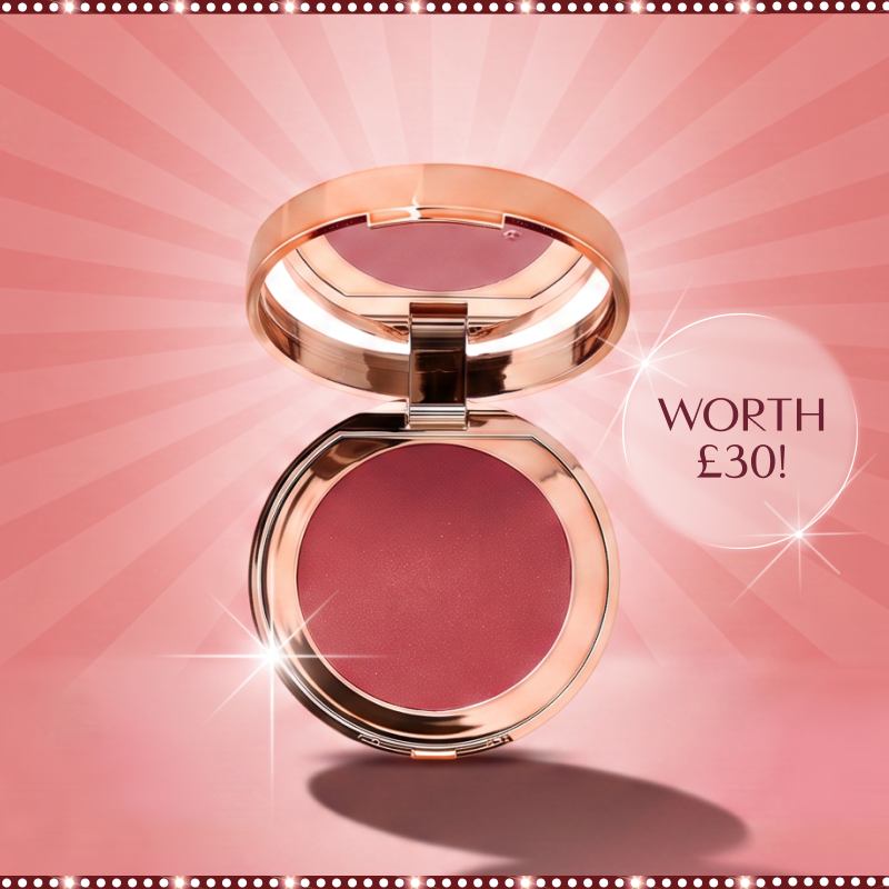 Free Pillow Talk Lip + Cheek Glow in Colour of Dreams when you spend £90 at Charlotte Tilbury Free Pillow Talk Lip + Cheek Glow in Colour of Dreams when you spend £90 at Charlotte Tilbury