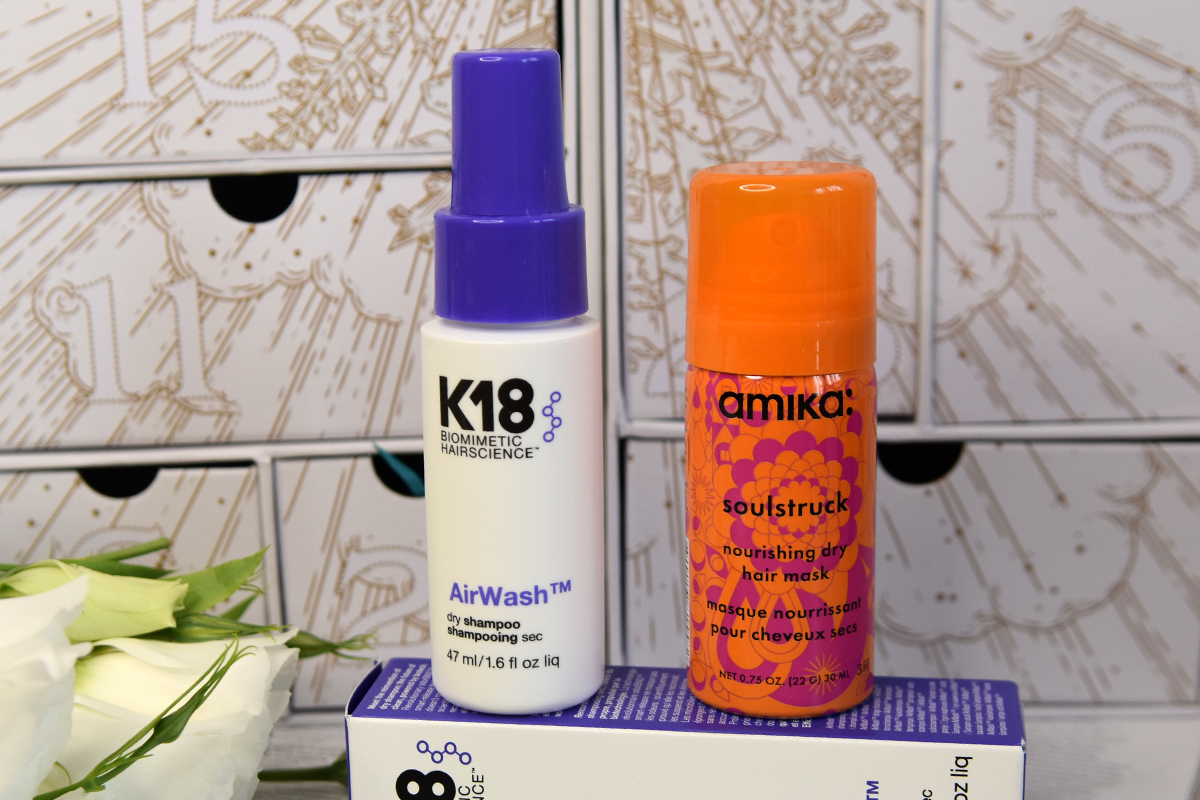 K18 Biomimetic Hairscience AirWash Dry Shampoo and Amika Soulstruck Nourishing Leave-in Dry Hair Mask K18 Biomimetic Hairscience AirWash Dry Shampoo and Amika Soulstruck Nourishing Leave-in Dry Hair Mask