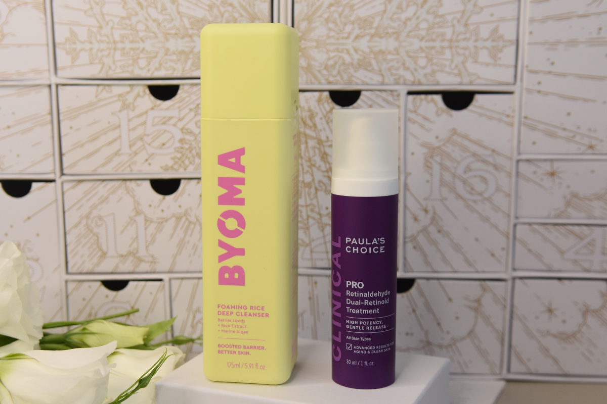 BYOMA Foaming Rice Deep Cleanser and Paula’s Choice PRO Retinaldehyde Dual-Retinoid Treatment BYOMA Foaming Rice Deep Cleanser and Paula’s Choice PRO Retinaldehyde Dual-Retinoid Treatment
