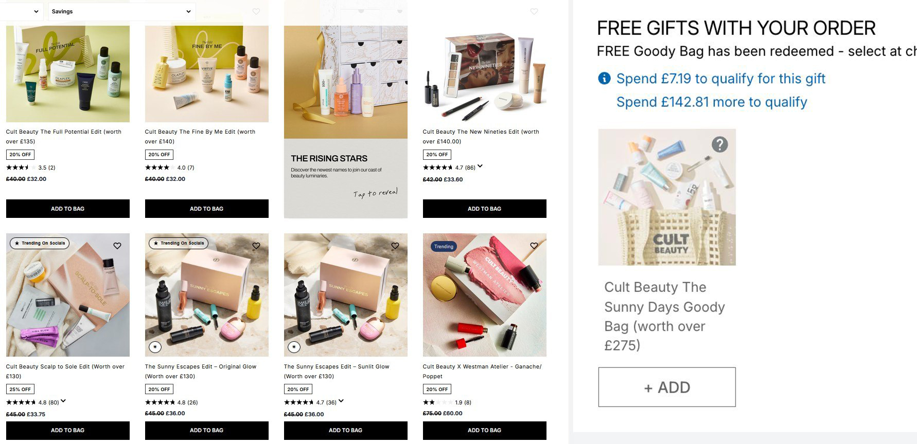 20% off Cult Beauty Edits 20% off Cult Beauty Edits
