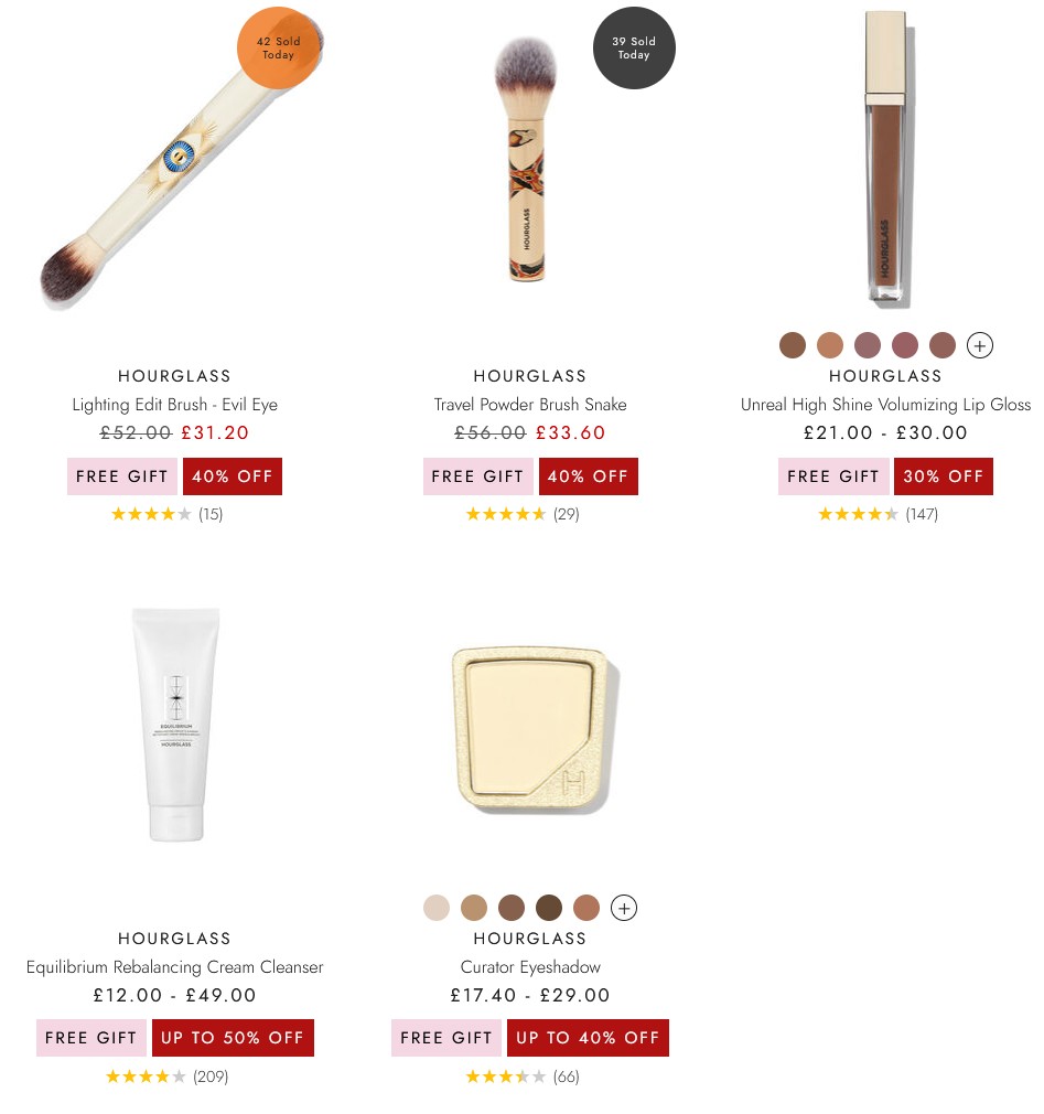 Up to 50% off Hourglass at Space NK Up to 50% off Hourglass at Space NK